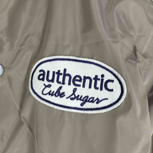 キューブシュガー CUBE SUGAR バックプリント ワッペン付 コーチジャケット レディース JPN:M